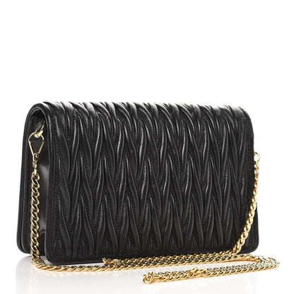 Miu Miu Matelasse Delice Miu Logo Bag Nero Black 3 of 7