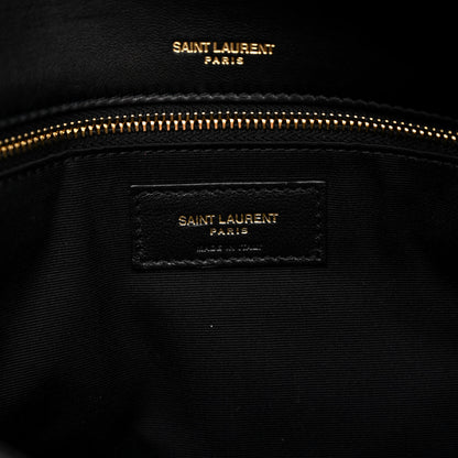 Saint Laurent Lambskin Matelasse Monogram Medium Niki Chain Satchel Black 6 of 16
