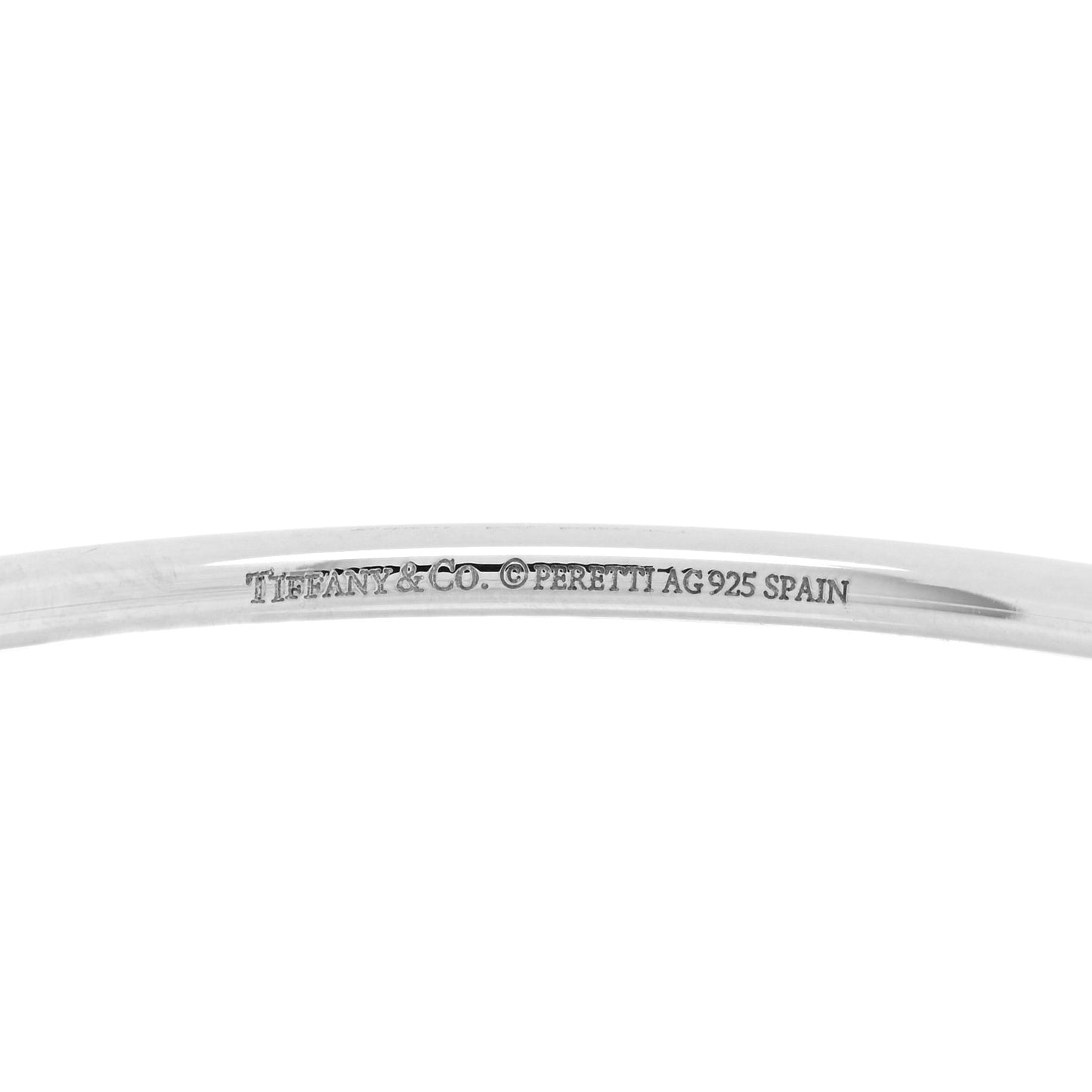 Sterling Silver Elsa Peretti Teardrop Bangle Bracelet