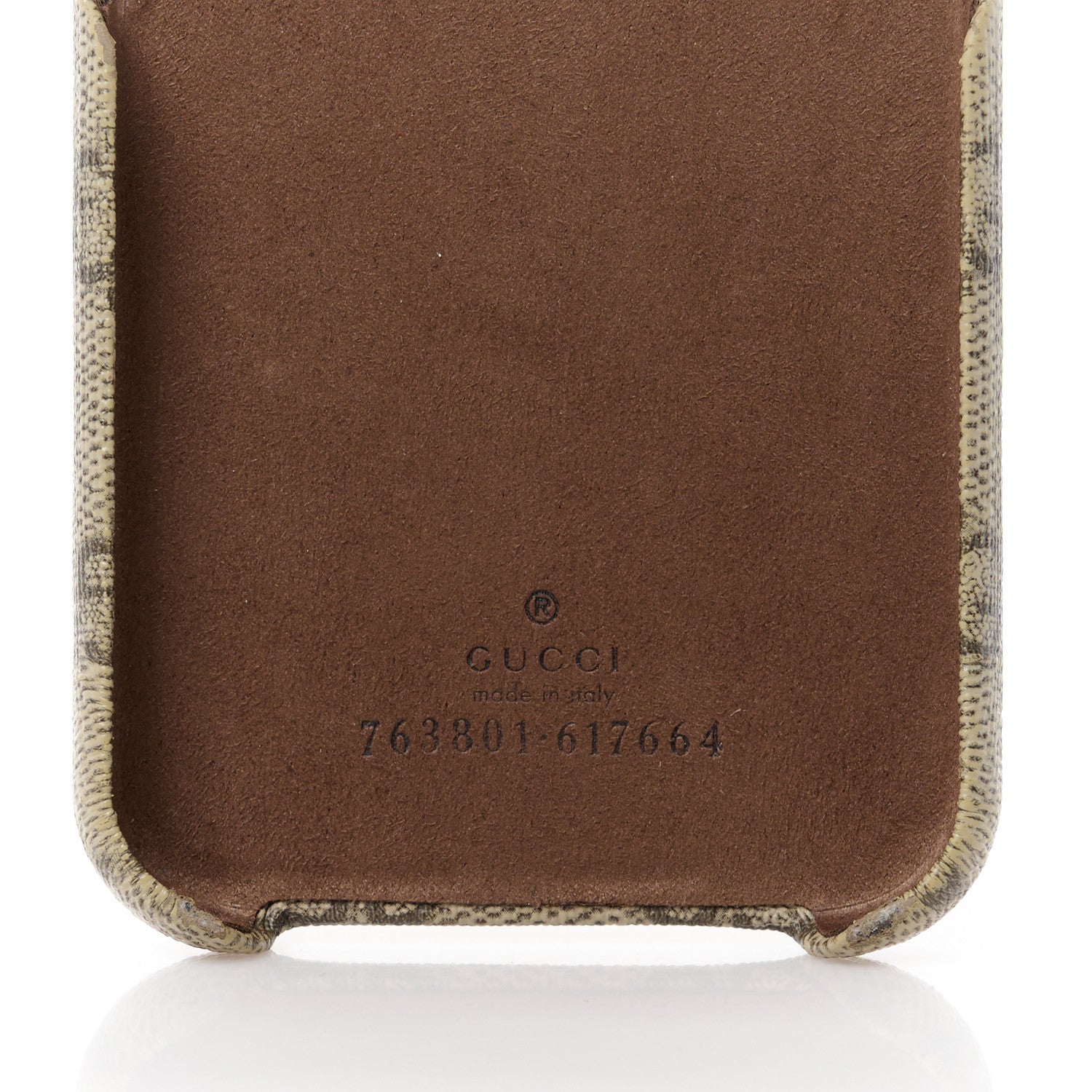 Gucci GG Supreme Monogram Ophidia iPhone 15 Pro Phone Case Beige Ebony 6 of 13