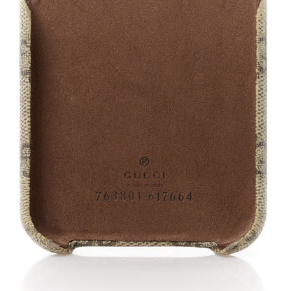 Gucci GG Supreme Monogram Ophidia iPhone 15 Pro Phone Case Beige Ebony 6 of 13