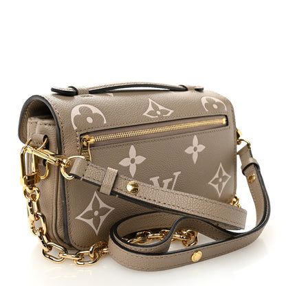 Louis Vuitton Empreinte Monogram Giant Pochette Metis East West Tourterelle Creme 2 of 8