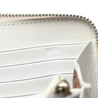Christian Dior Lambskin Cannage Lady Dior Zip Wallet White 11 of 11