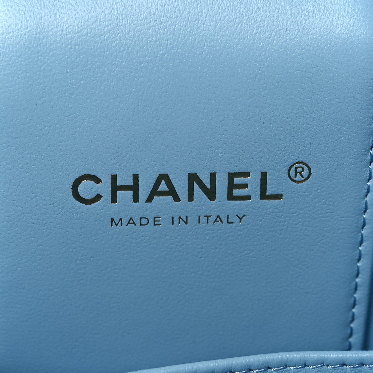 Chanel Caviar Quilted Top Handle Vanity Case With Chain Blue 6 of 10