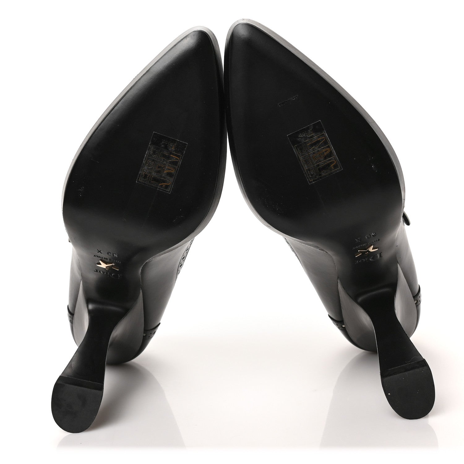 Christian Dior Calfskin Spectadior Pumps 39 Black 5 of 8
