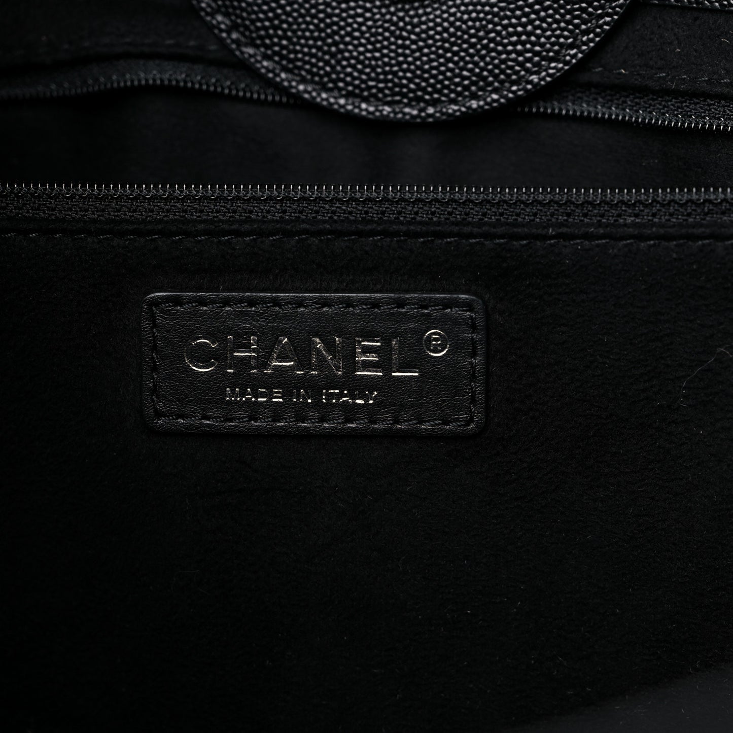 Caviar Small Studded Deauville Tote Black
