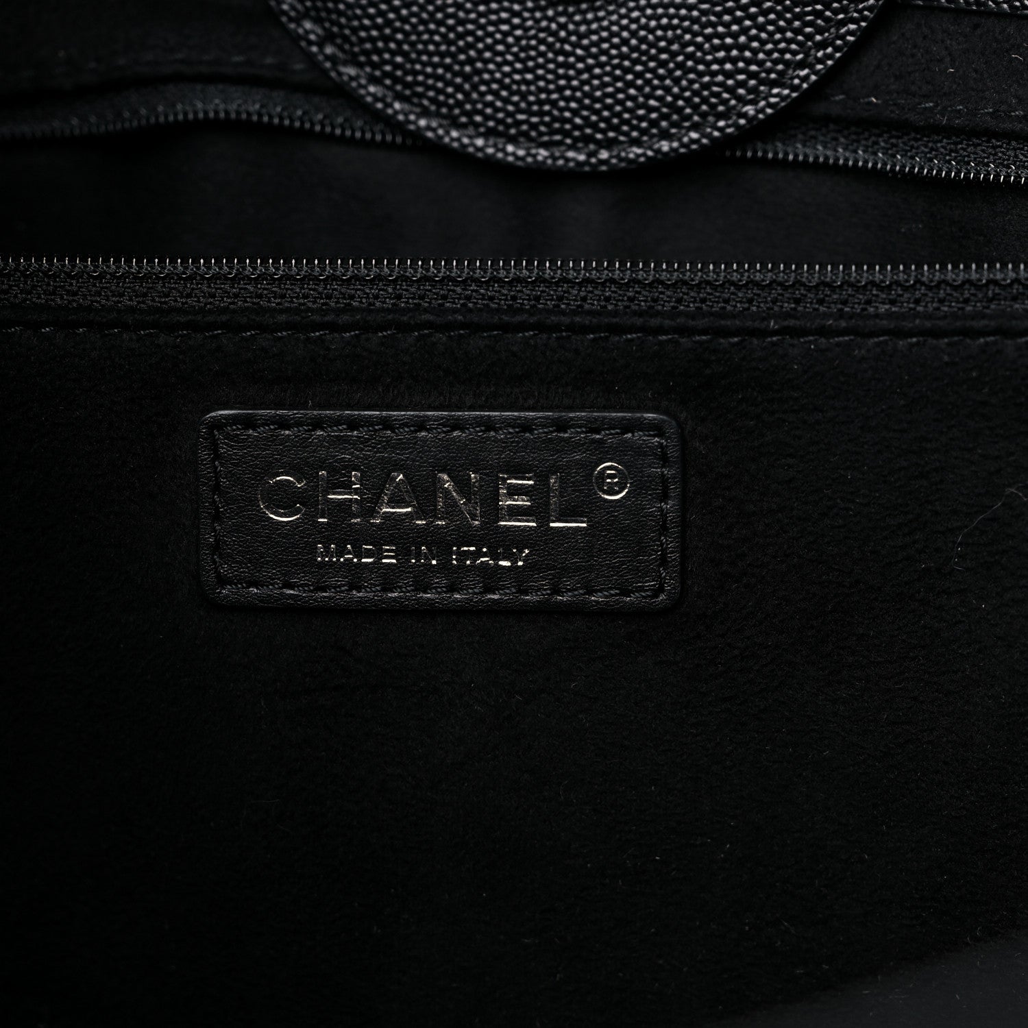 Chanel Caviar Small Studded Deauville Tote Black 6 of 9