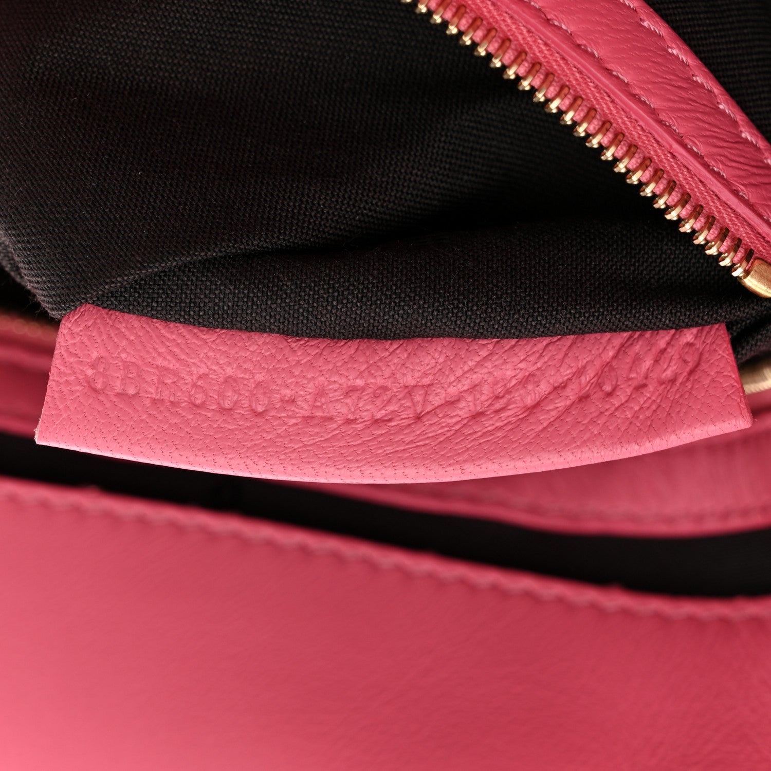 Fendi Nappa FF 1974 Embossed Baguette Rosa Fluo 7 of 12