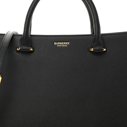 Burberry Calfskin Mega Check Small Banwell Tote Black 8 of 10