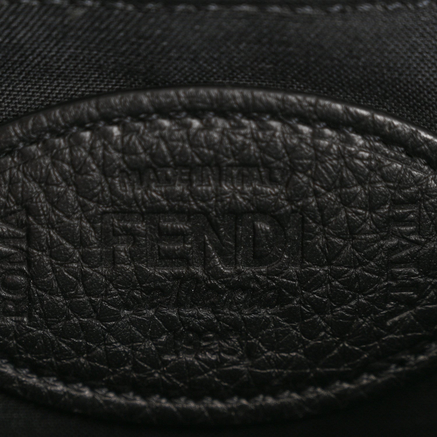 Fendi Cuoio Romano Selleria Baguette Belt Pouch Black 6 of 12