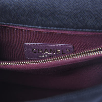 Chanel Caviar Quilted Small Coco Handle Flap Black 6 of 10