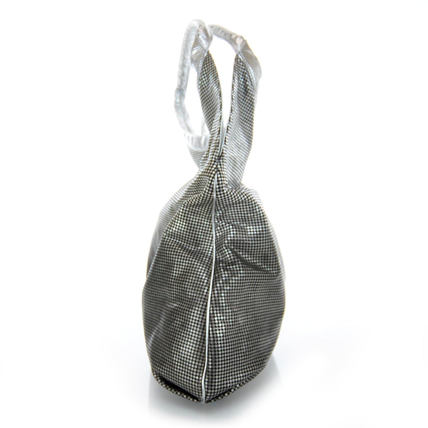 Metallic Perforated Lambskin Hollywood Hobo Silver