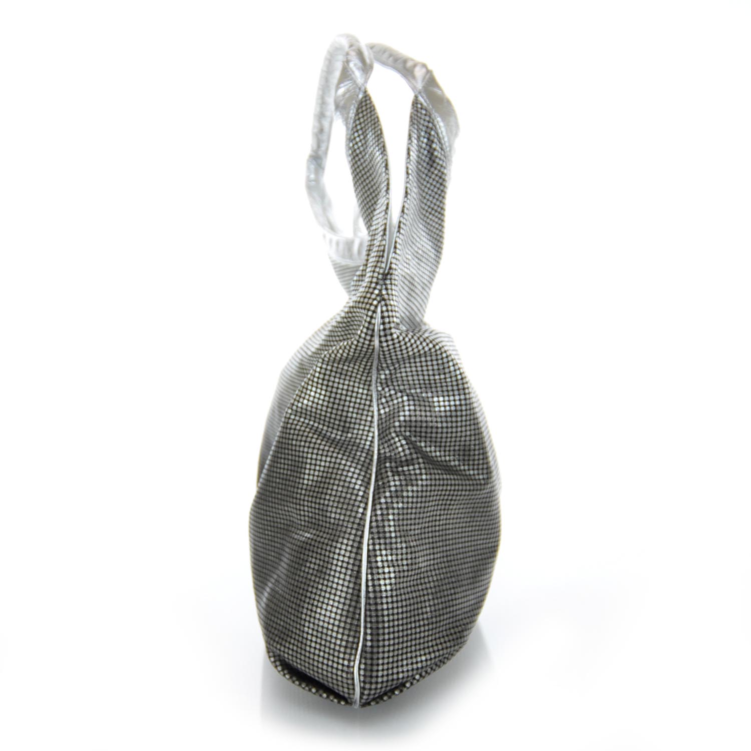 Chanel Metallic Perforated Lambskin Hollywood Hobo Silver 6 of 10
