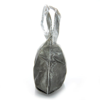 Chanel Metallic Perforated Lambskin Hollywood Hobo Silver 6 of 10