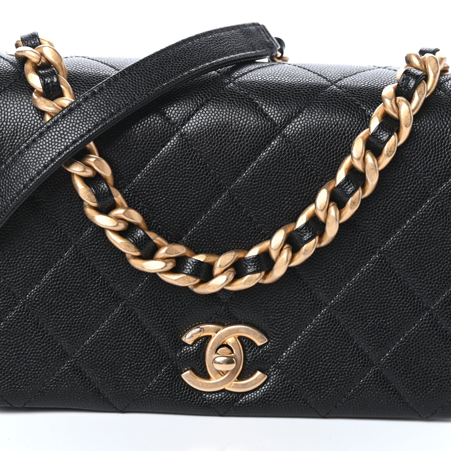 Chanel Caviar Quilted Small Fashion Therapy Flap Bag Black 8 of 10
