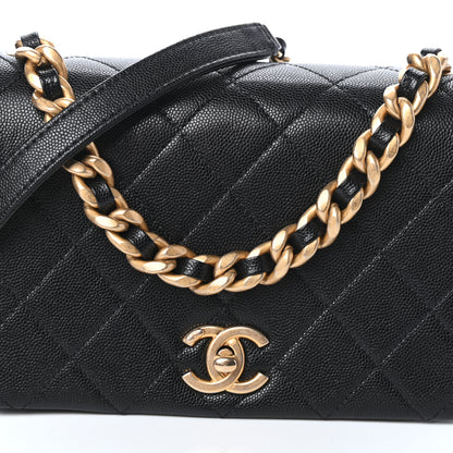 Chanel Caviar Quilted Small Fashion Therapy Flap Bag Black 8 of 10