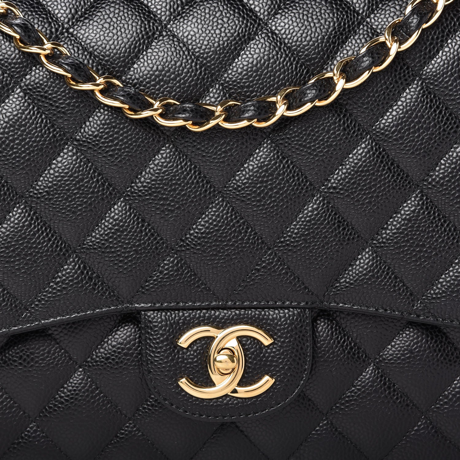 Chanel Caviar Quilted Maxi Double Flap Black 10 of 11