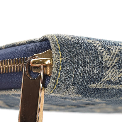 Louis Vuitton Monogram Denim Zippy Wallet Blue 10 of 14
