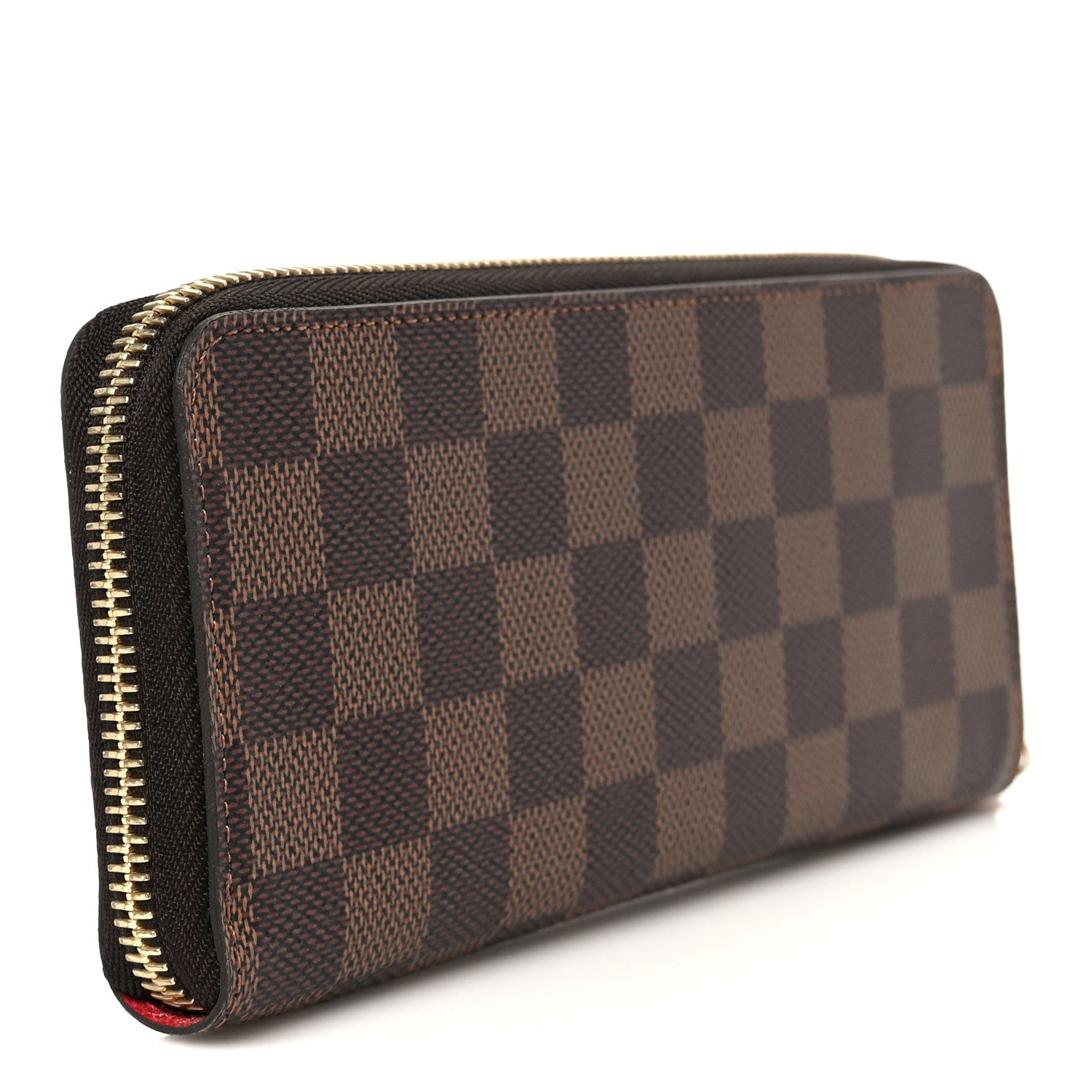 Louis Vuitton Damier Ebene Clemence Wallet Cherry 3 of 8
