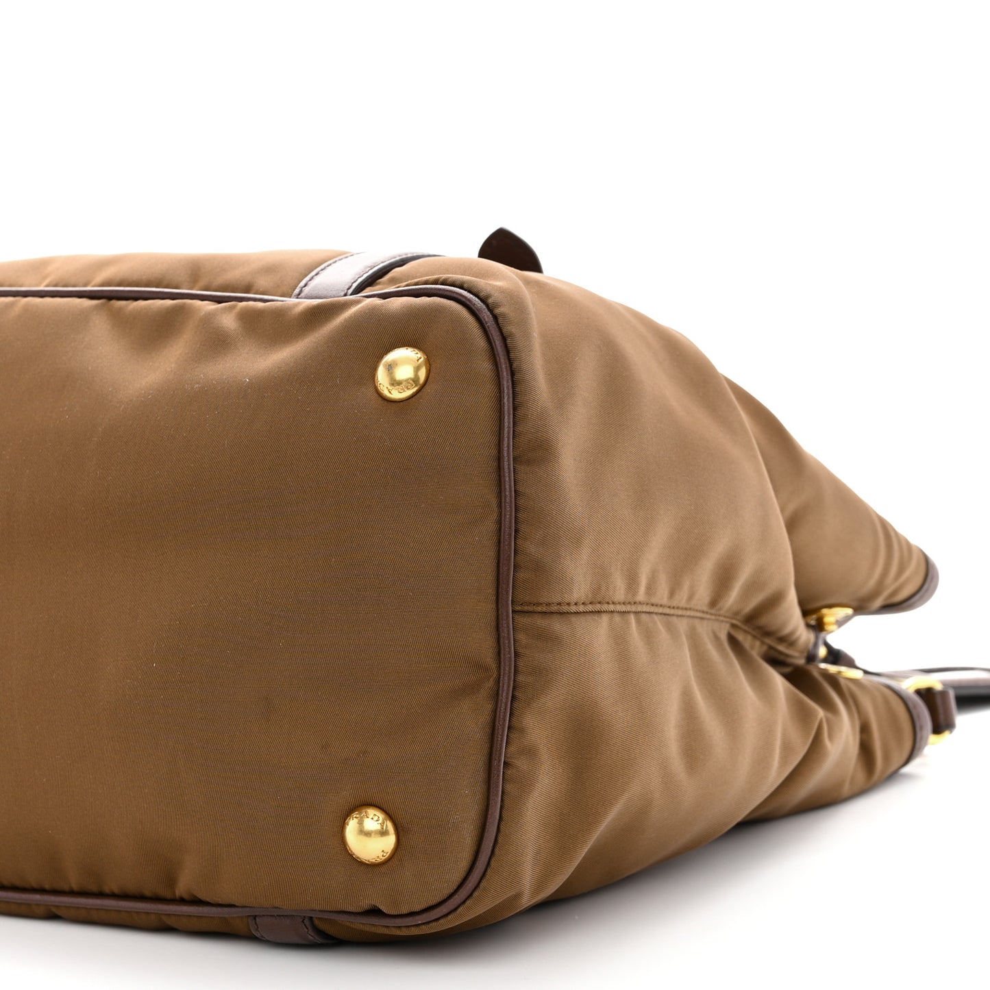 Tessuto Nylon Soft Calf Small Tote Corinto