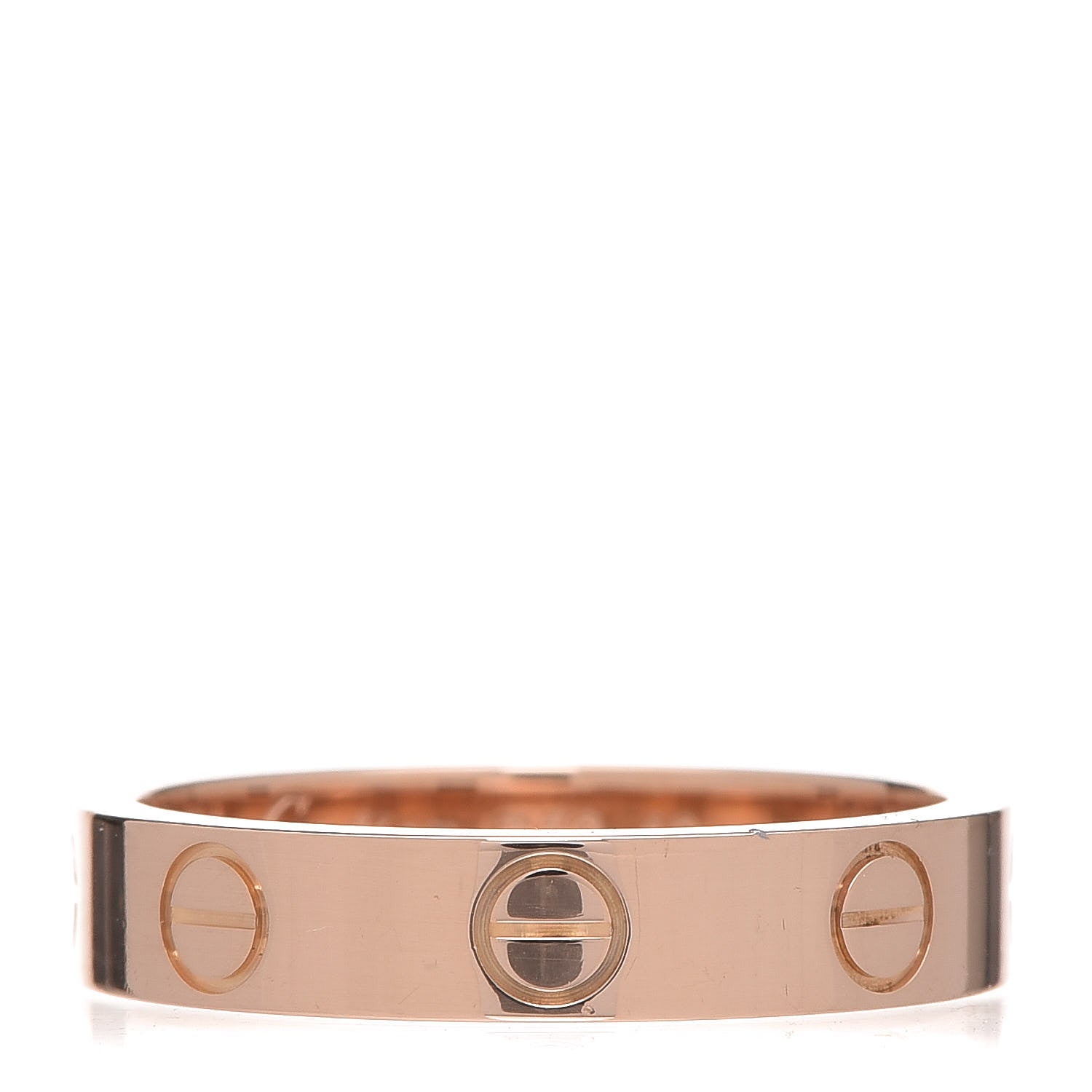 Cartier 18K Pink Gold 3.5mm LOVE Wedding Band Ring 49 4.75 1 of 5