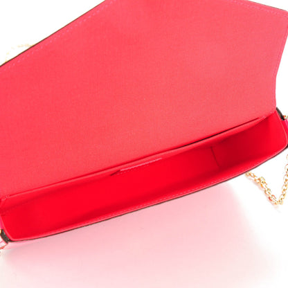 Louis Vuitton Vernis Felicie Pochette Chain Wallet Hot Pink 5 of 7