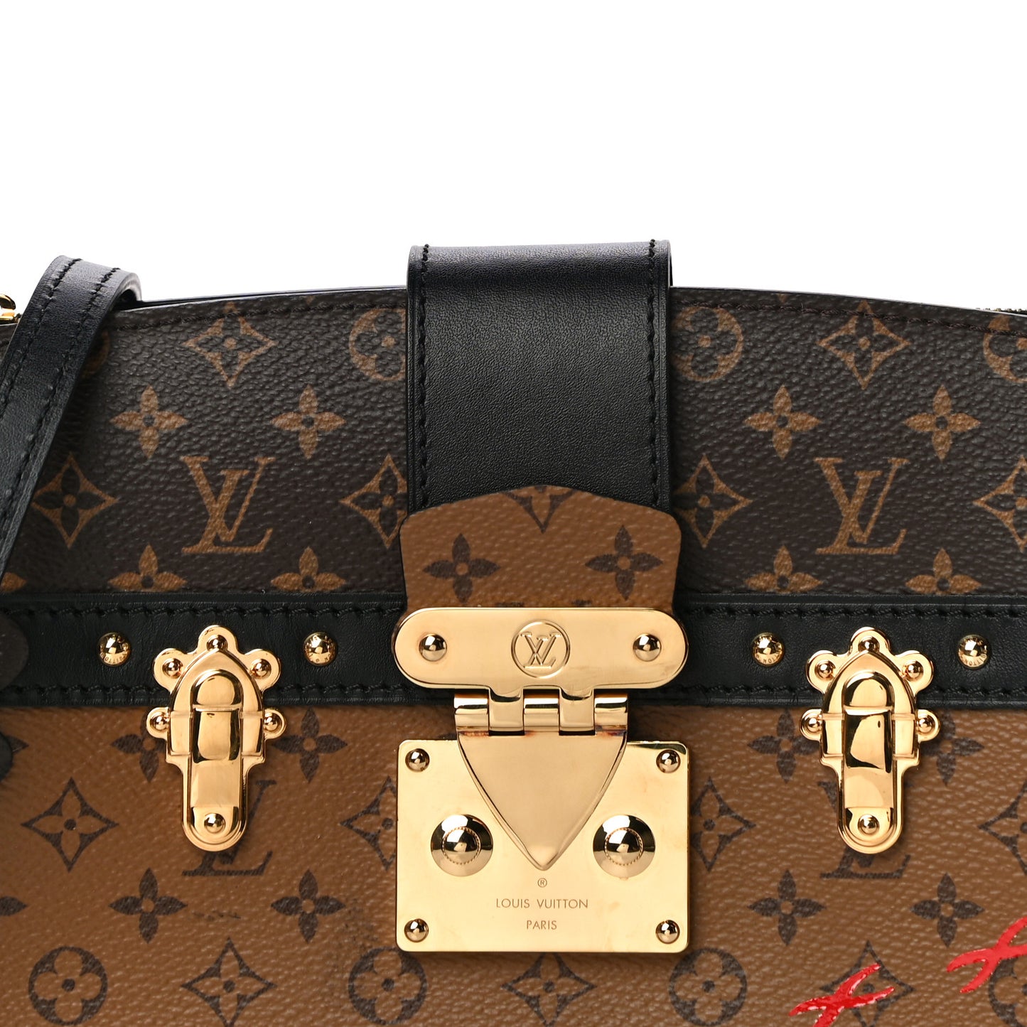 Reverse Monogram Trunk Clutch