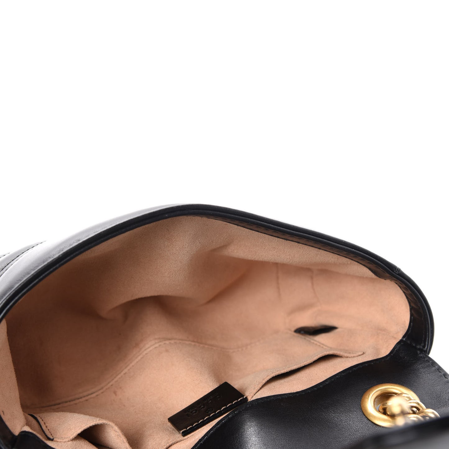 Calfskin Matelasse Mini GG Marmont Shoulder Bag Black