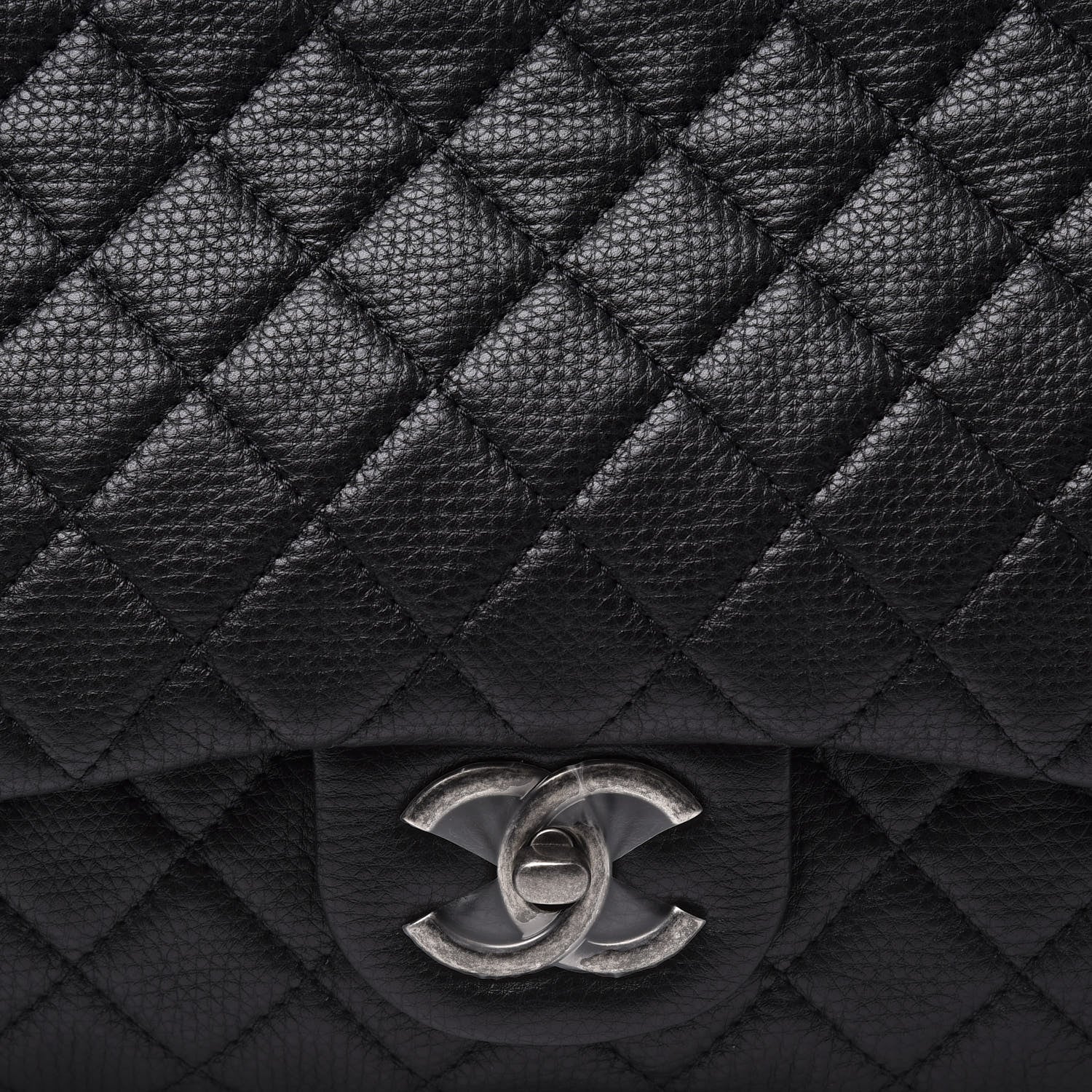 Chanel Calfskin Quilted XXL Travel Flap Bag Black 10 of 11