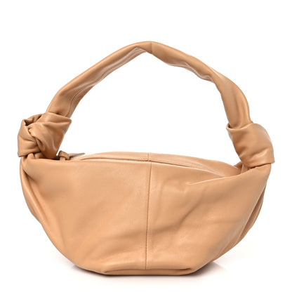 Bottega Veneta Calfskin Teen Double Knot Hobo Almond 1 of 9