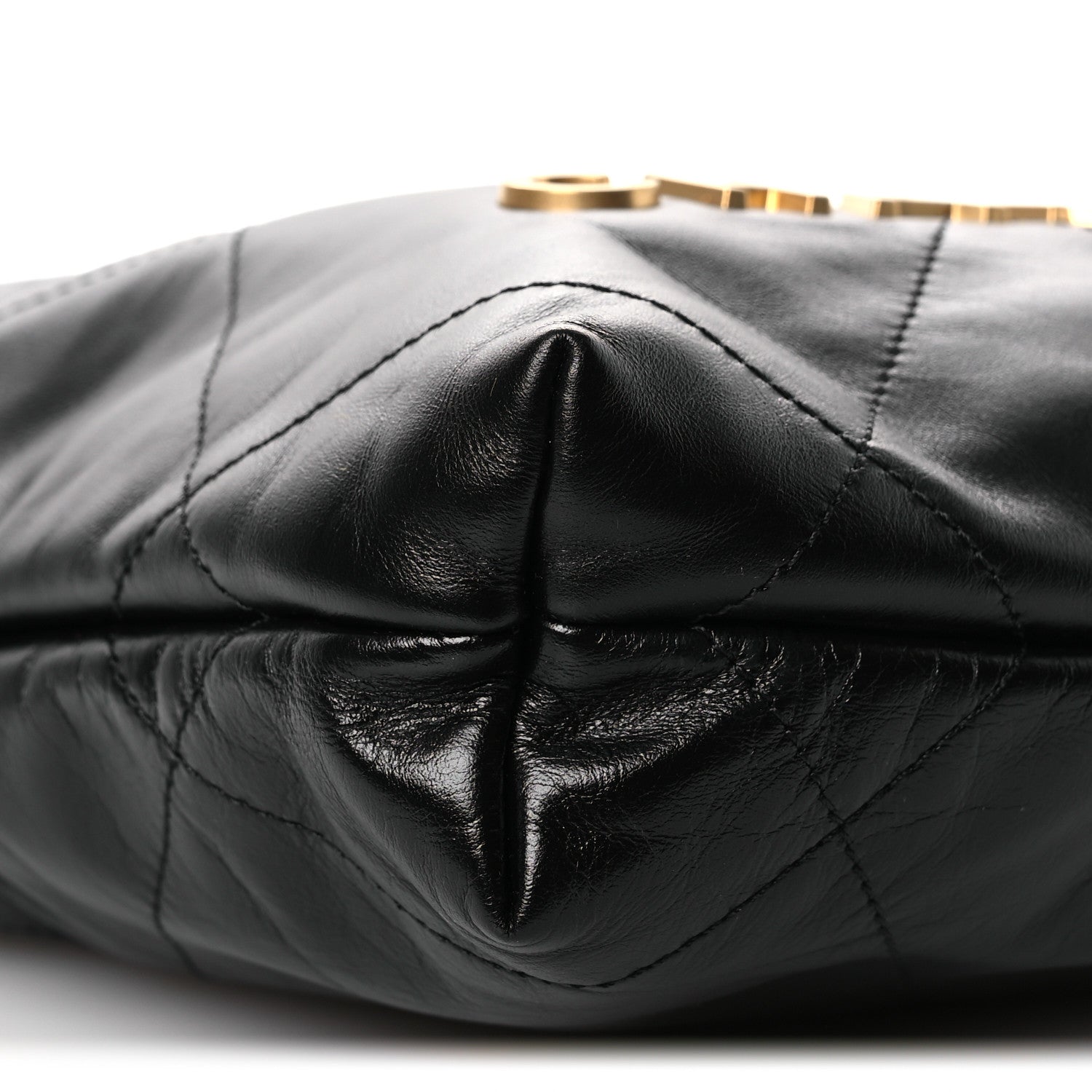 Chanel Shiny Calfskin Quilted Mini Chanel 22 Black 9 of 10