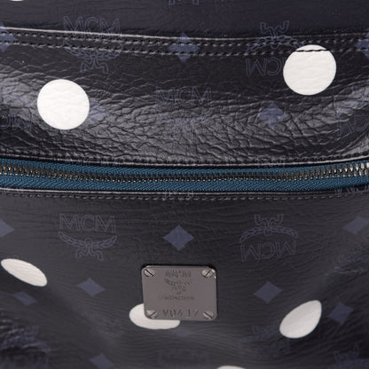 MCM Wrinkled Visetos Small Craig & Karl Beyond Snowdome Backpack Black 10 of 10