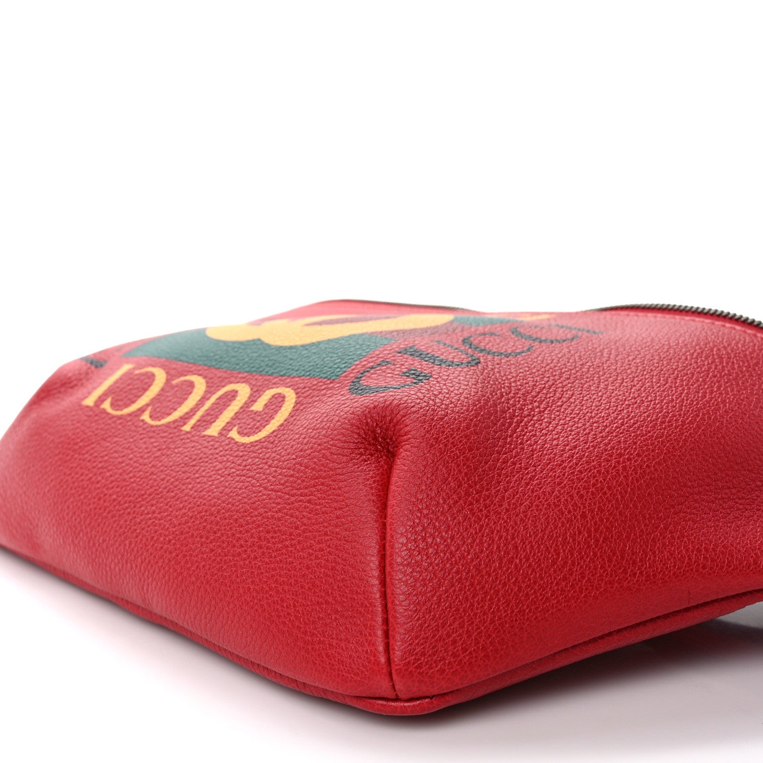 Gucci Grained Calfskin Logo Belt Bag Hibiscus Red 9 of 9
