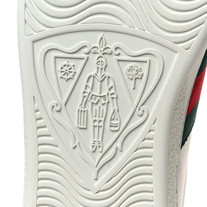 Gucci Calfskin Web Mens Gucci Band Ace Sneakers 8.5 White 8 of 10