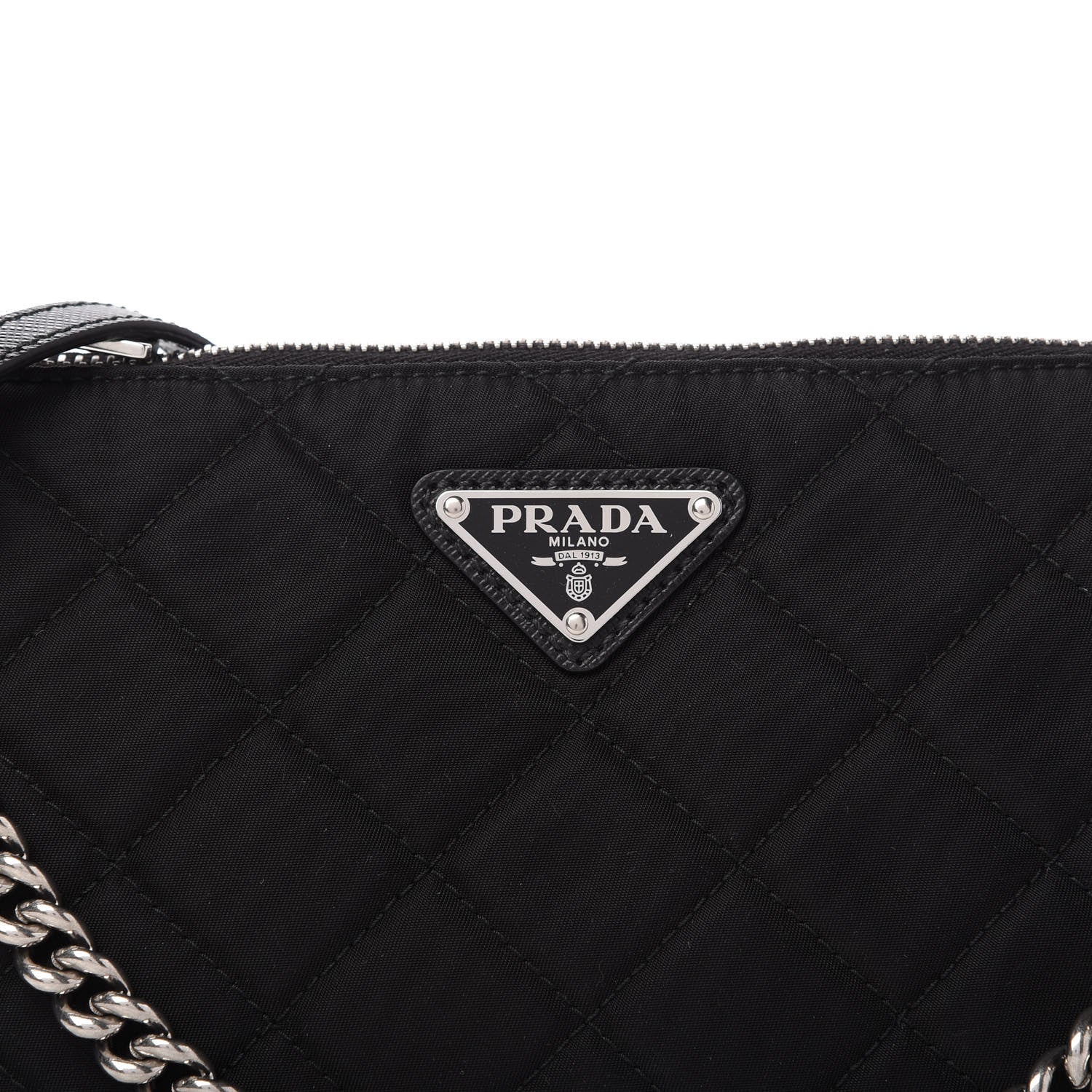 Prada Nylon Tessuto Impuntu Quilted Crossbody Bag Black 10 of 10