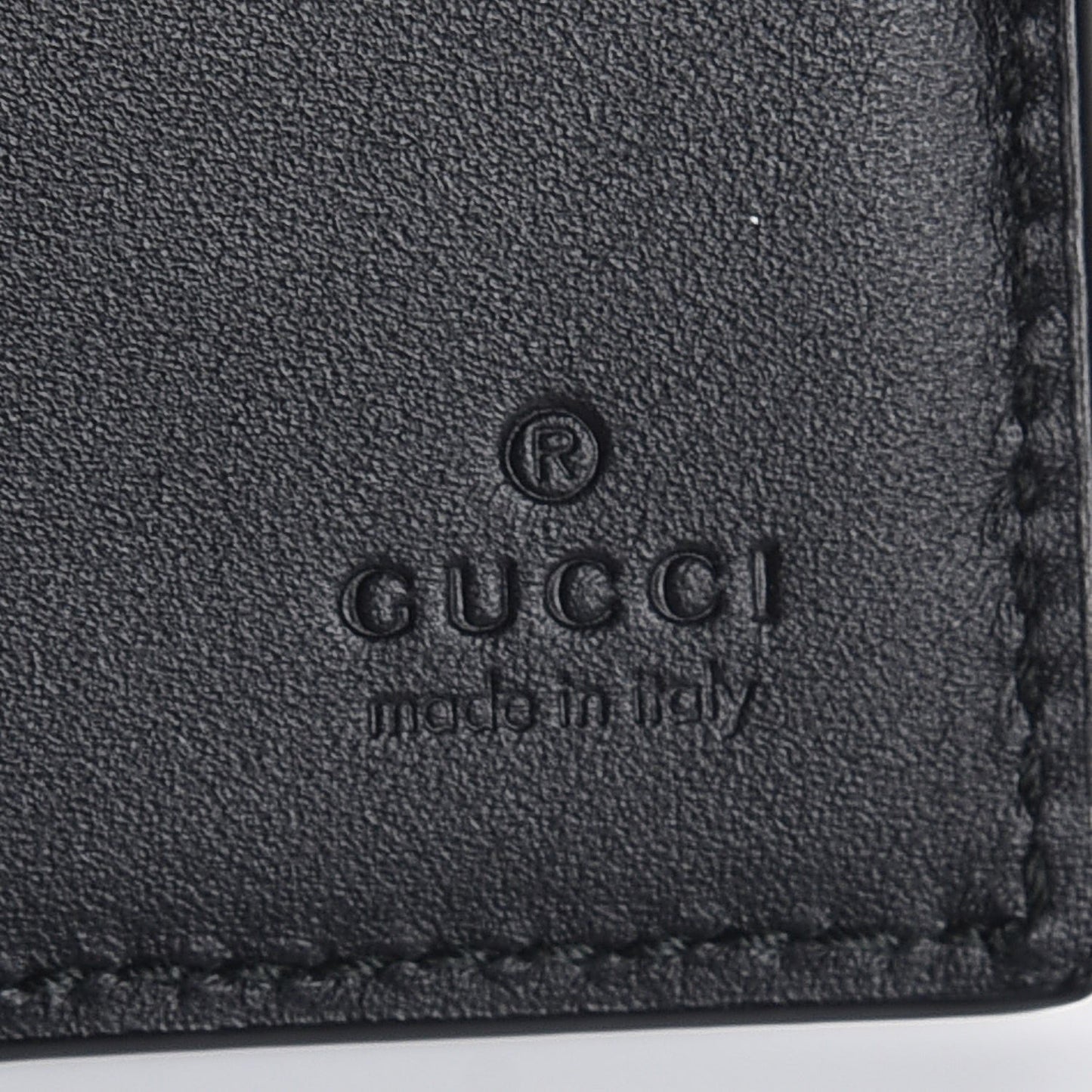 GG Supreme Monogram Selleria Calfskin Tiger Nice Bi-Fold Wallet Beige Ebony Multicolor Black