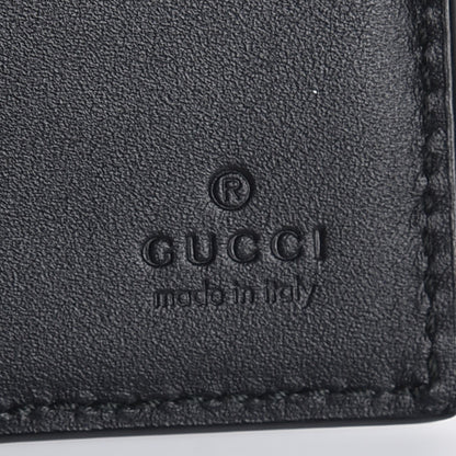 Gucci GG Supreme Monogram Selleria Calfskin Tiger Nice Bi-Fold Wallet Beige Ebony Multicolor Black 6 of 8