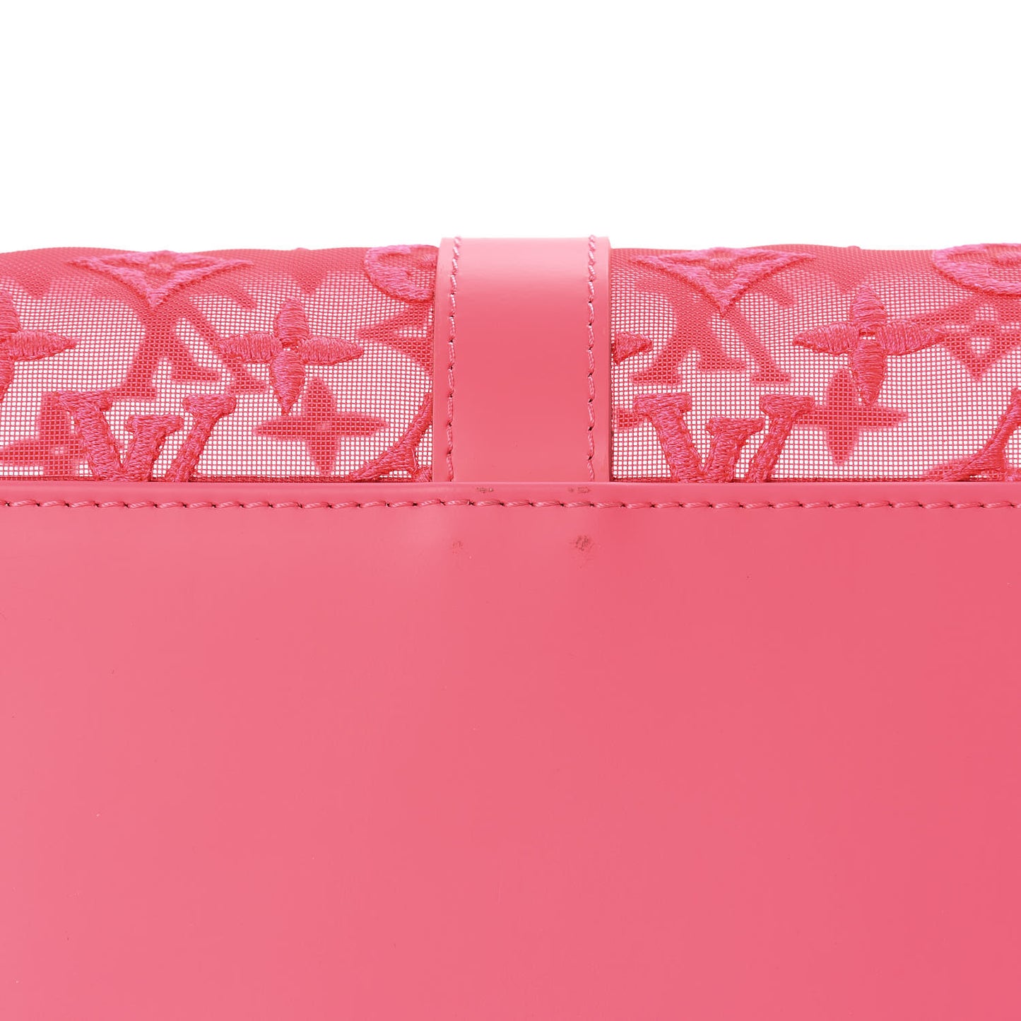 Monogram Fluo See Through Keepall Bandouliere 50 Rose