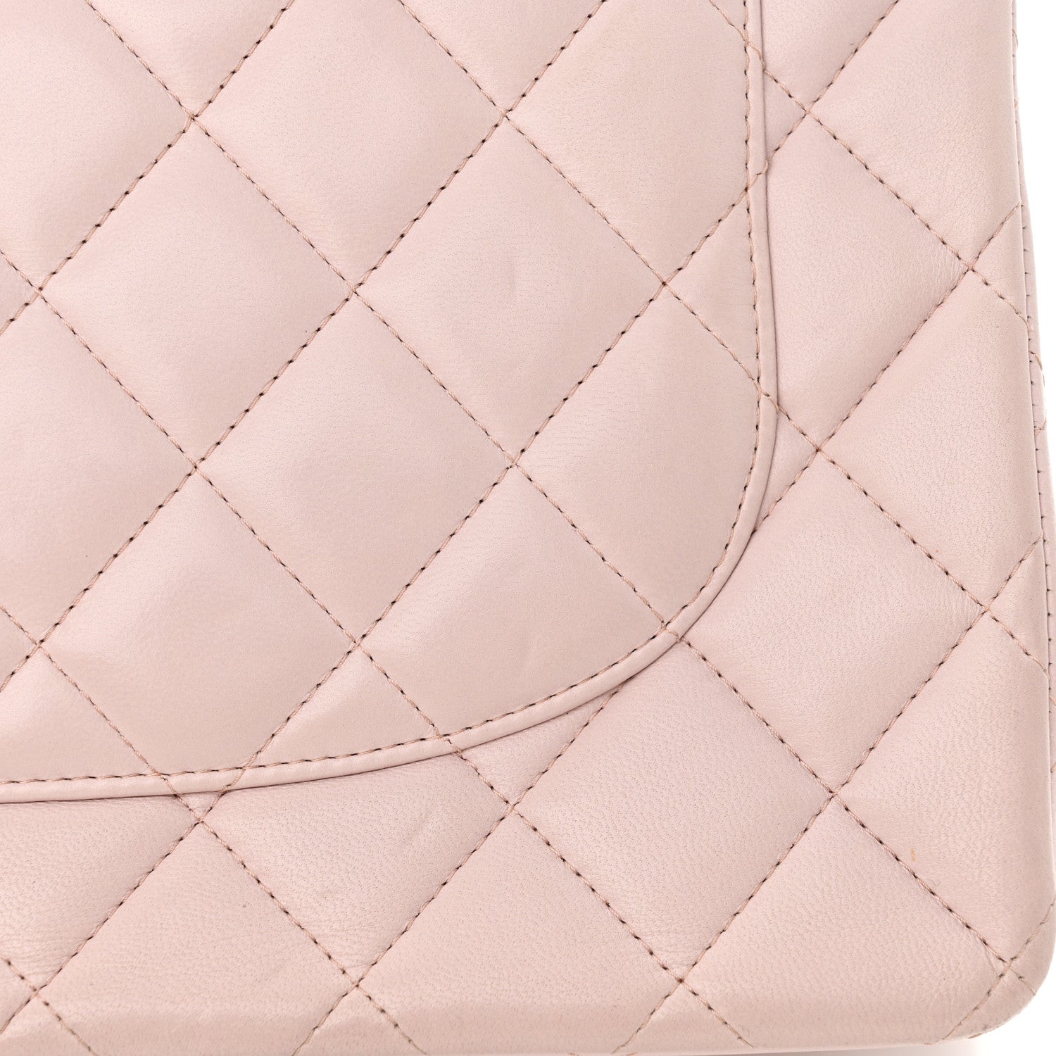 Chanel Lambskin Quilted Jumbo Double Flap Light Pink 16 of 18