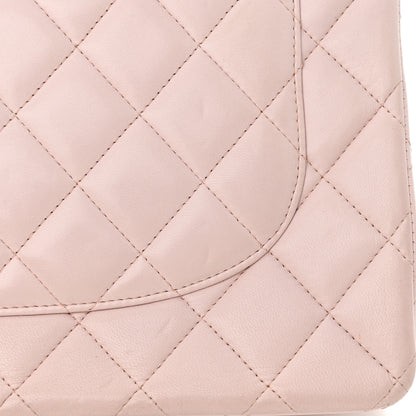 Chanel Lambskin Quilted Jumbo Double Flap Light Pink 16 of 18