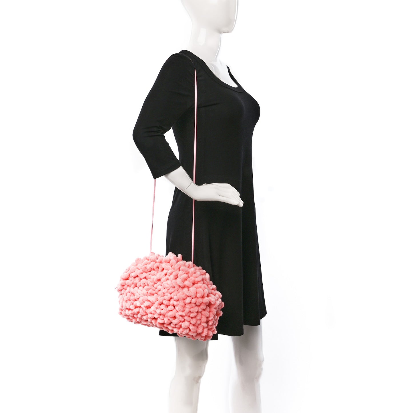 Chenille The Mini Pouch Pink