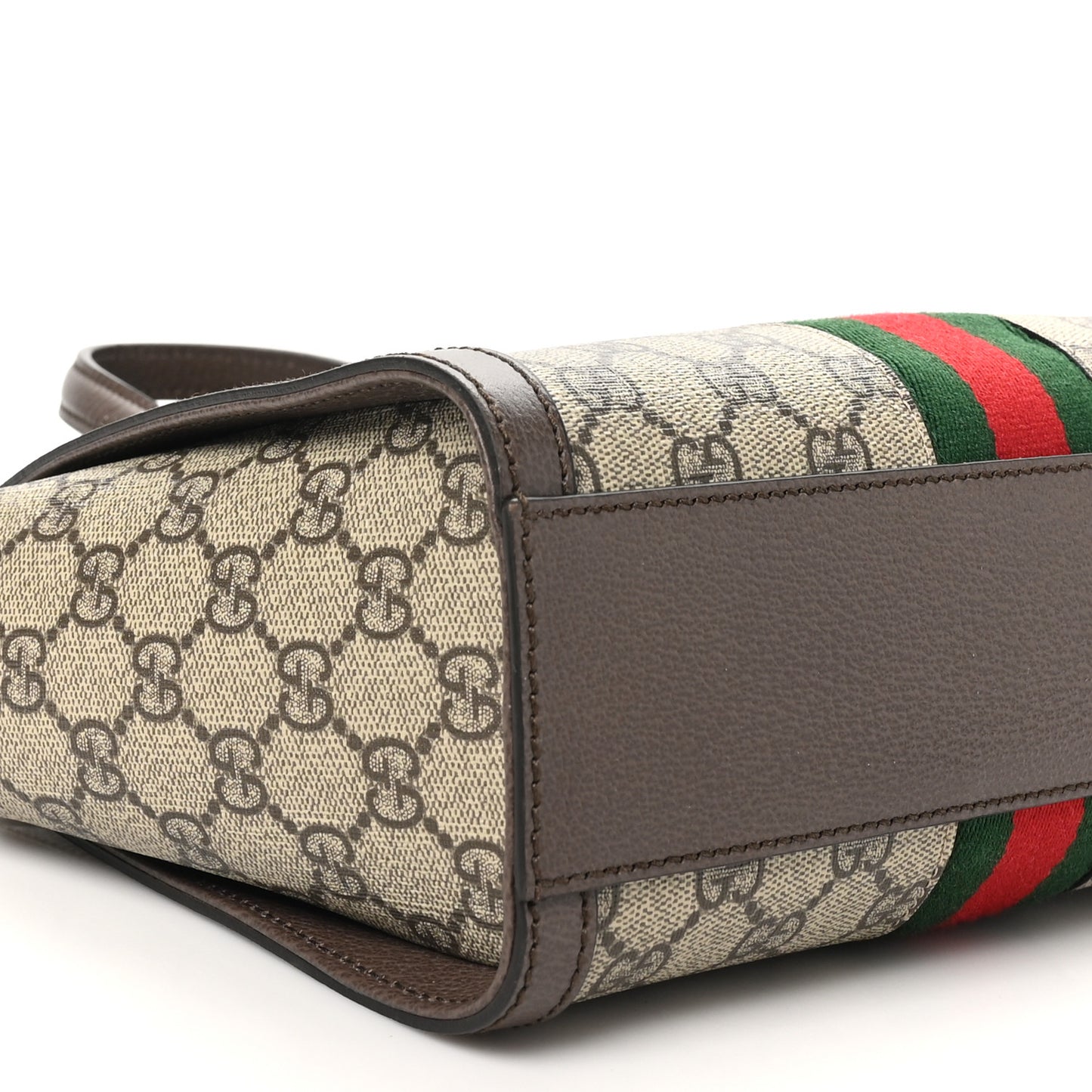 GG Supreme Monogram Small Ophidia Tote Bag Brown