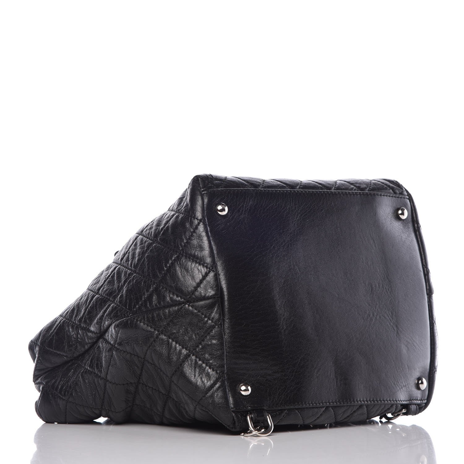 Chanel Glazed Calfskin Quilted Beijing Backpack Black 4 of 8