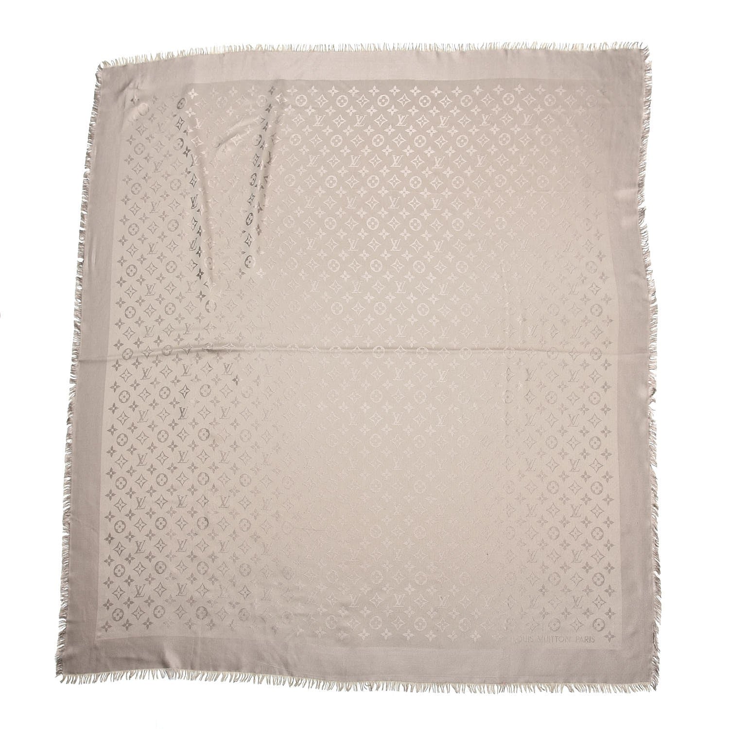 Louis Vuitton Silk Wool Monogram Shawl Verone 1 of 4