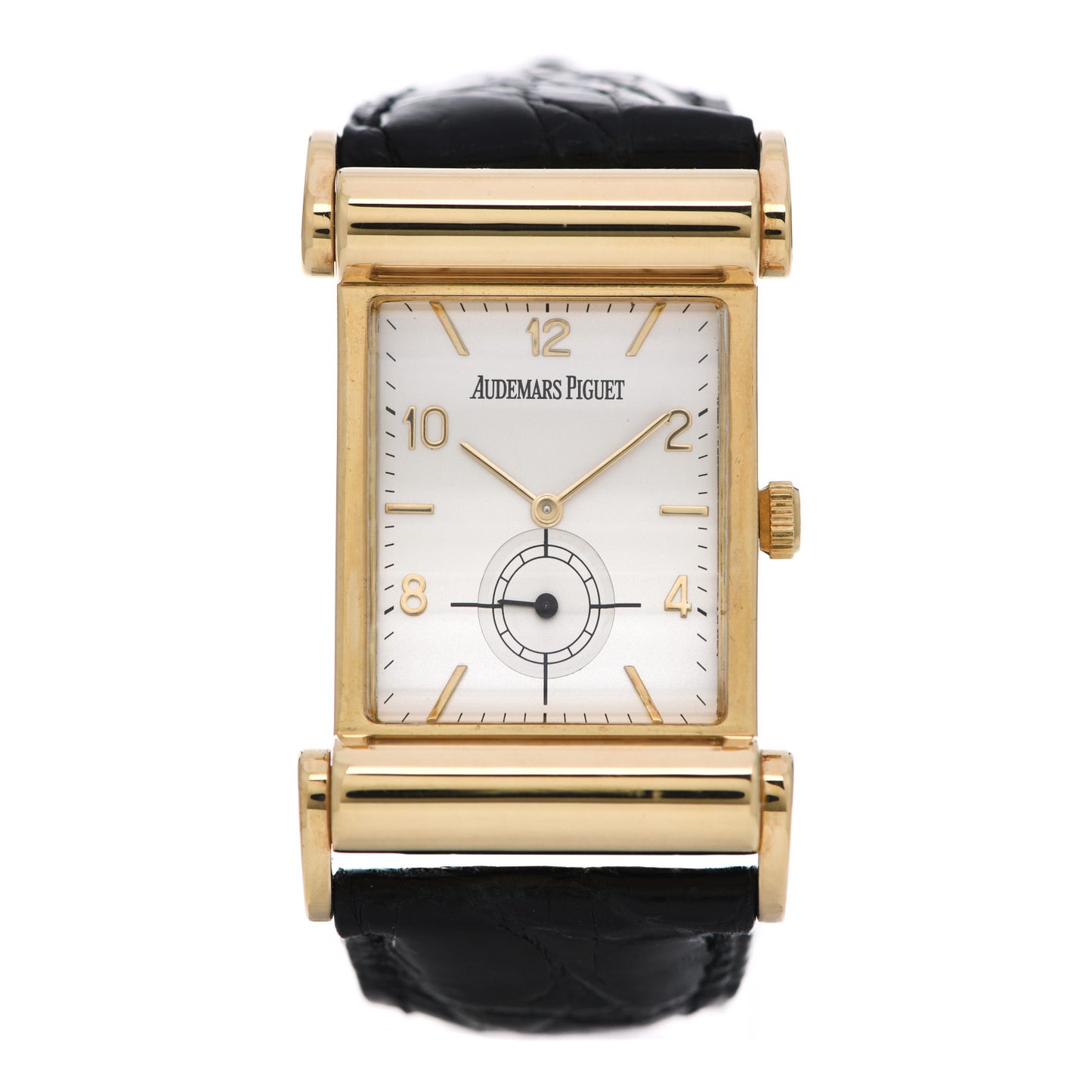 18K Yellow Gold Alligator 24mm Canape Manual Winding Watch 14934BA0000201