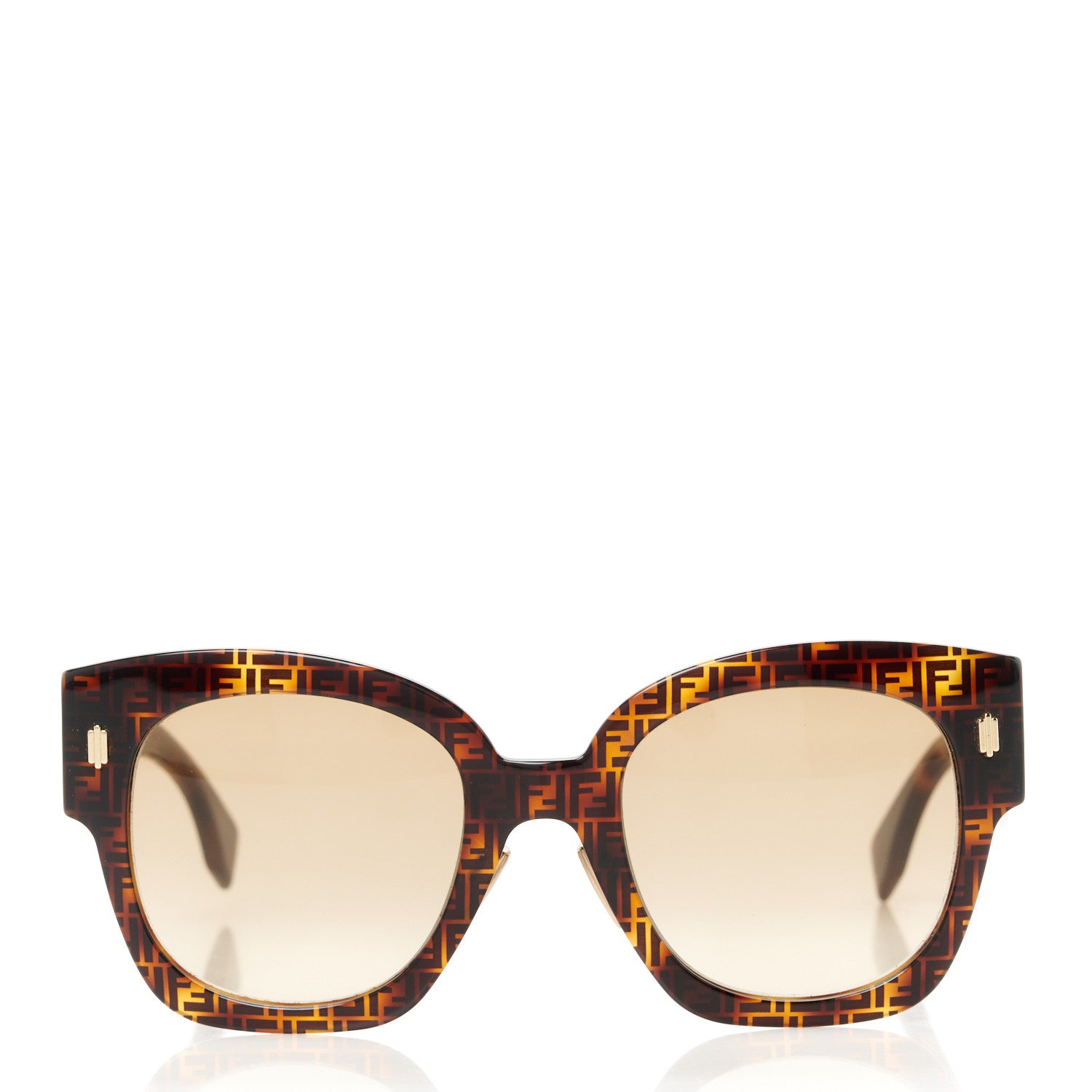 Fendi Acetate Fendi Roma Cat Eye Sunglasses FF 0435/S Havana 2 of 8