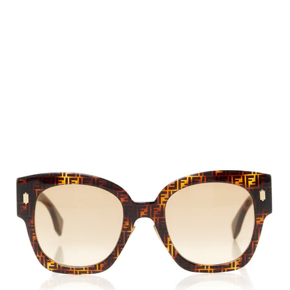 Fendi Acetate Fendi Roma Cat Eye Sunglasses FF 0435/S Havana 2 of 8
