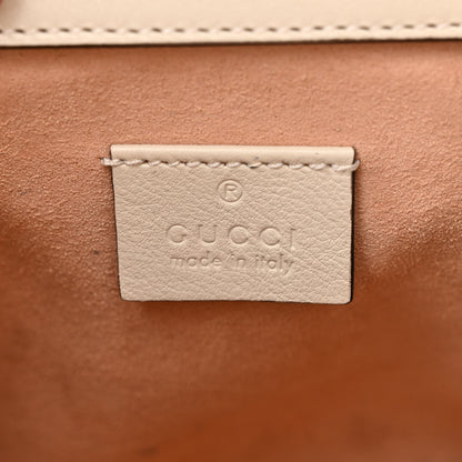 Gucci Wonka Grain Calfskin Mini Diana Tote Bag Mystic White Orange Fluo 6 of 15
