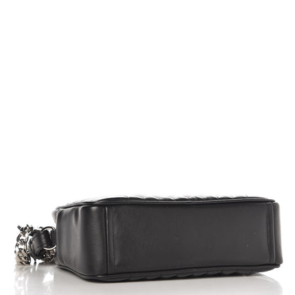 Prada Soft Calfskin Diagramme Crossbody Bag Black 4 of 7