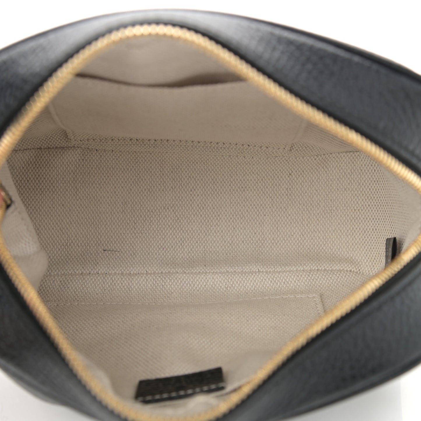 Pebbled Calfskin Small Soho Disco Bag Black